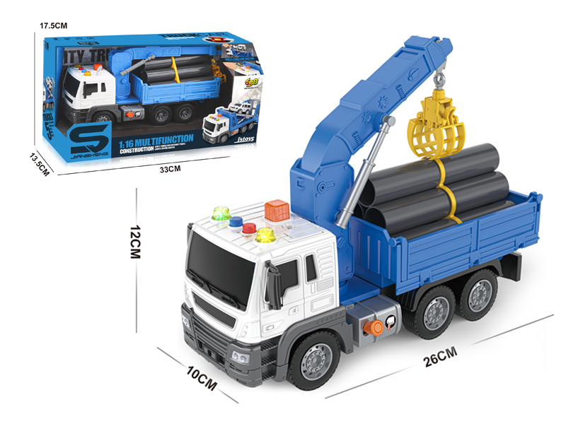 1:16 Friction Water Pipe Transporter With Light, Music And Air Pressure