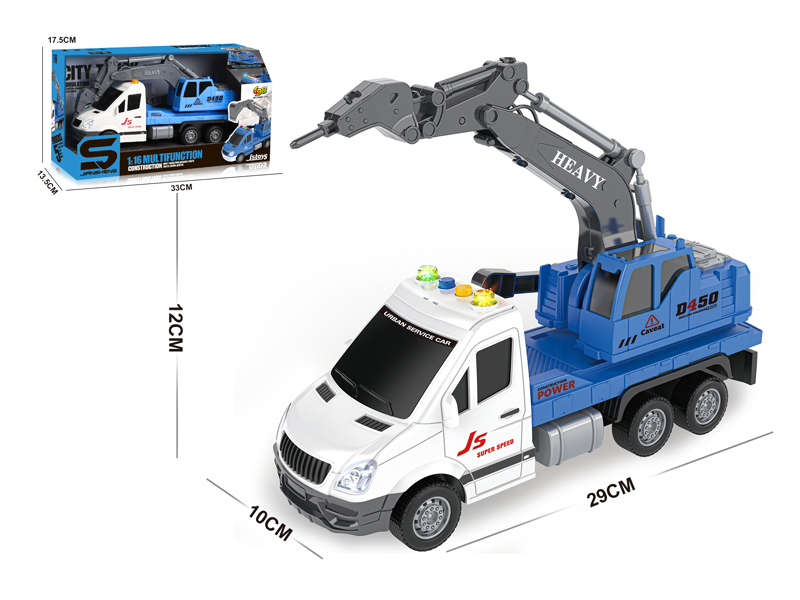 1:16 Friction Drill Car With Light And Music