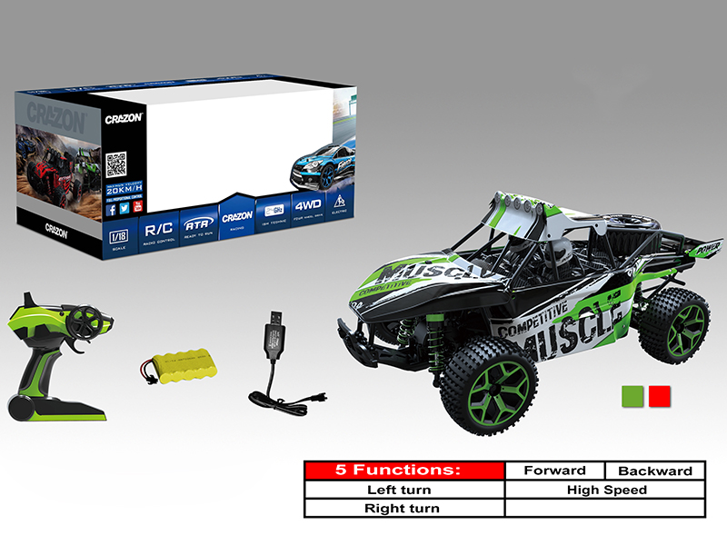 1:18 Remote Control High Speed Cross Country Car