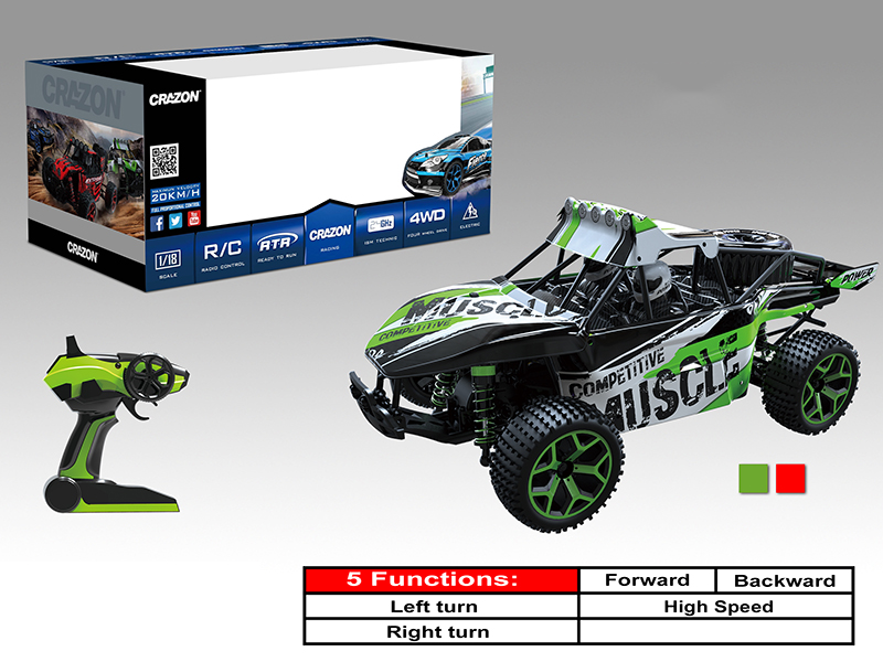 1:18 Remote Control High Speed Cross Country Car