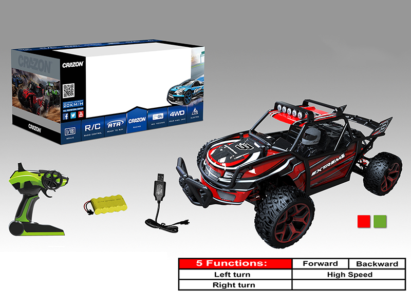 1:18 Remote Control High Speed Cross Country Car