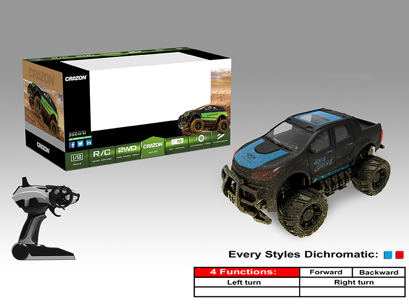 1:18 2.4G 4-Channel Remote Control Cross Country Car