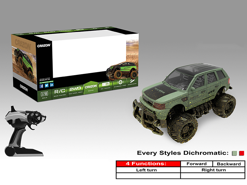 1:18 2.4G 4-Channel Remote Control Cross Country Car