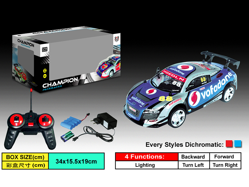 1:18 4-Channel PVC Shell Remote Control Car