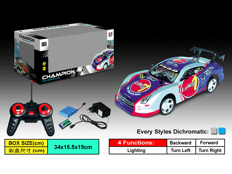 1:18 4-Channel PVC Shell Remote Control Car