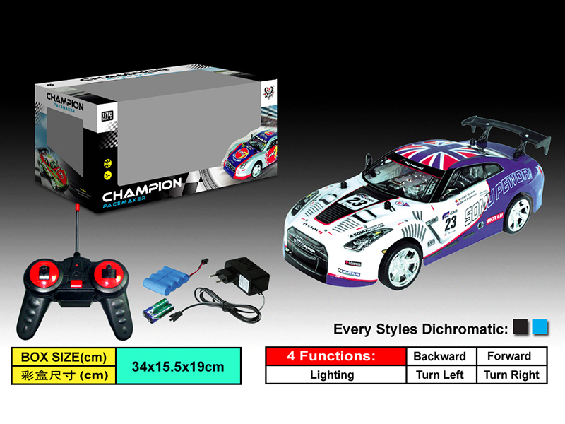 1:18 4-Channel PVC Shell Remote Control Car
