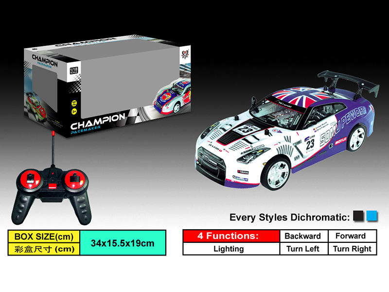 1:18 4-Channel PVC Shell Remote Control Car