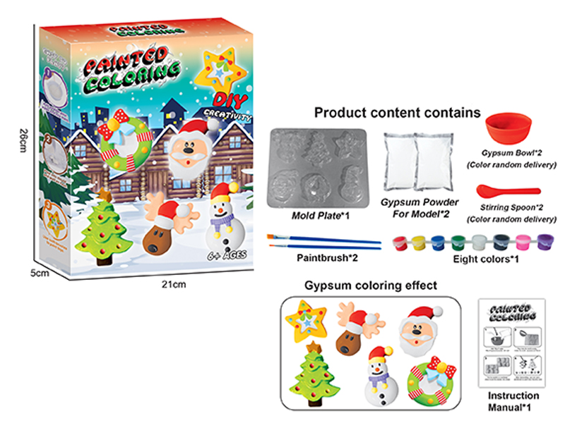 Diy Christmas Plaster Painting