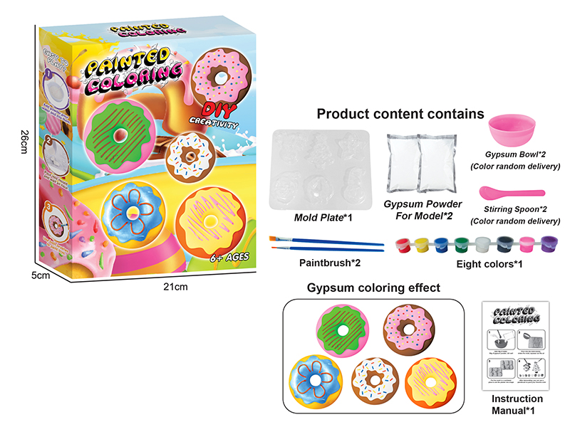 Diy Doughnut Plaster Painting