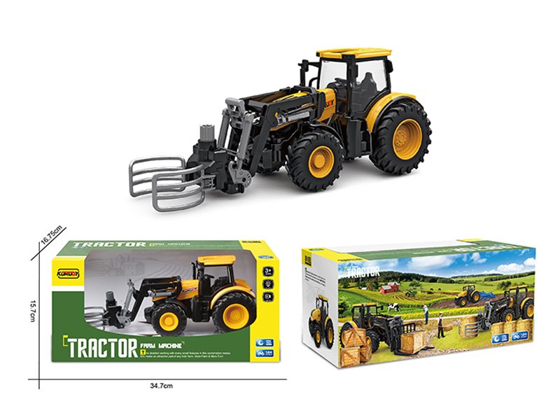 Friction Farmer Holding Car