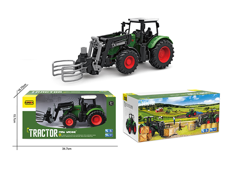 Slide Farmer Holding Car