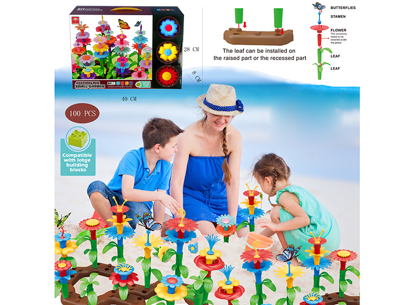 100pcs DIY Garden Building Blocks
