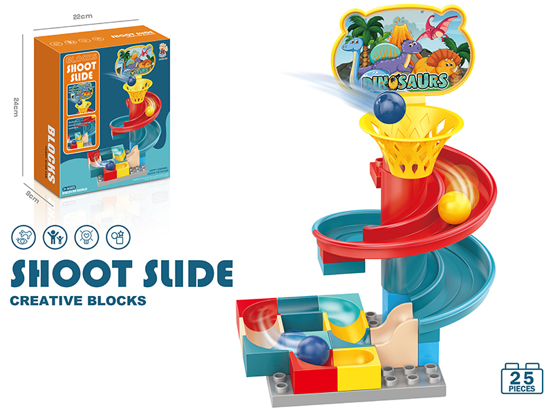 Rolling Ball Slide Building Blocks 25pcs