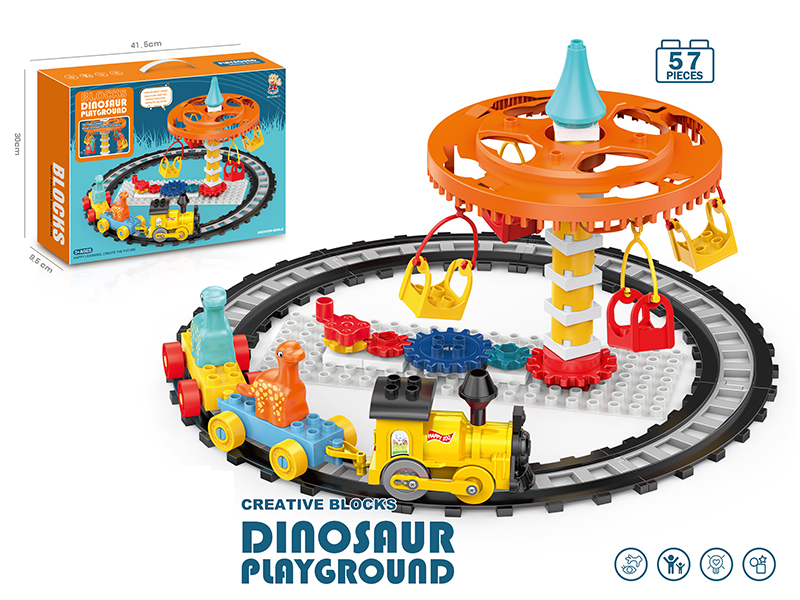 B/O Train Track Building Blocks 57pcs