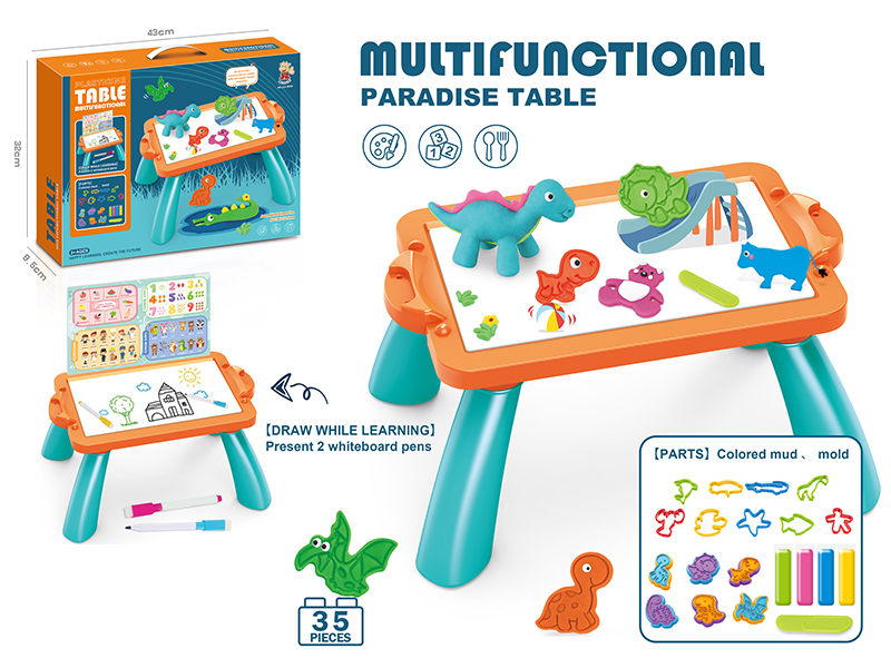 Multifunctional Colored Mud Table 35pcs
