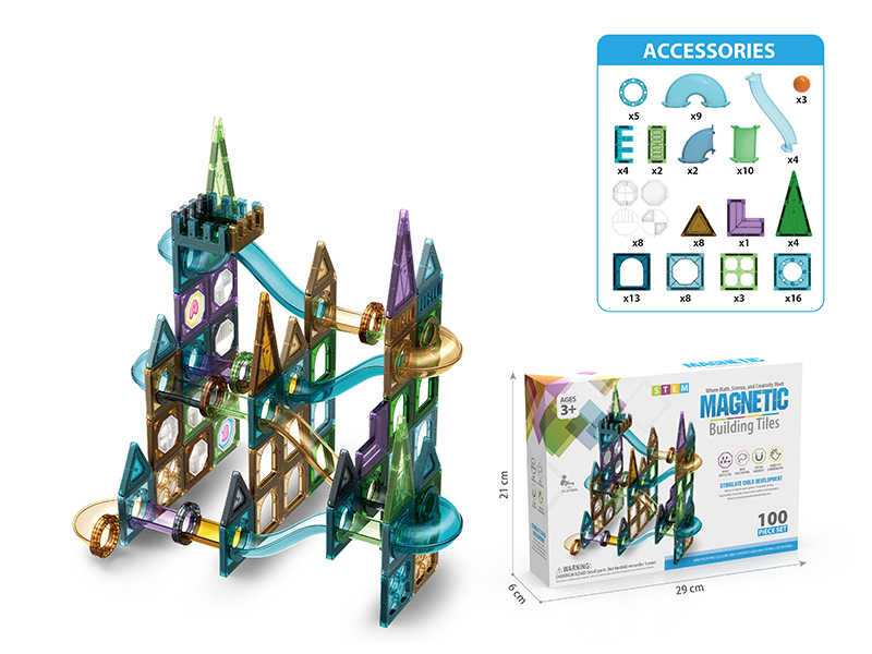 100Pcs Magnetic Disc Ball Pipe