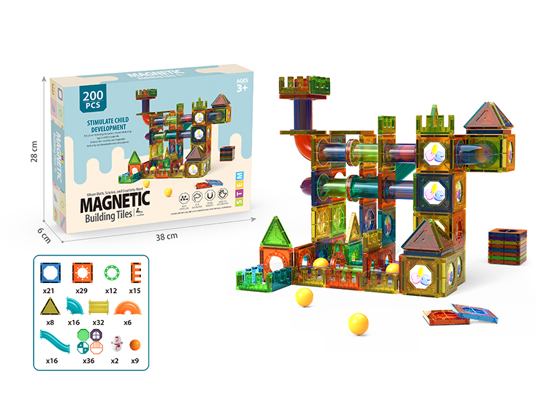 200Pcs Magnetic Disc Ball Pipe