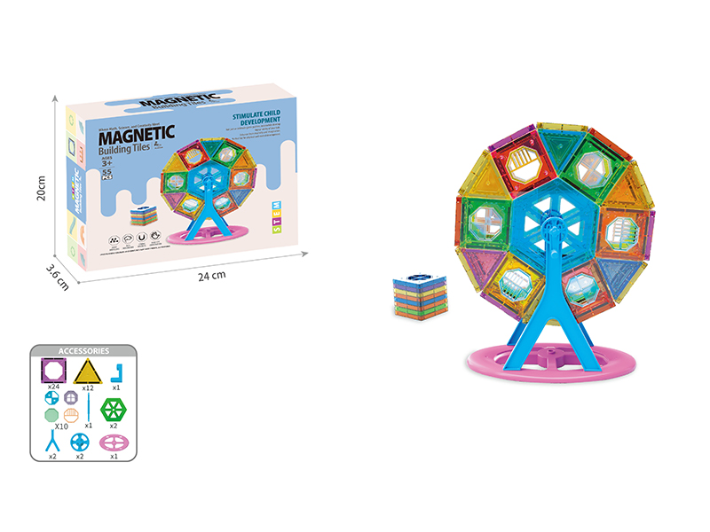 55Pcs Ferris Wheel Magnetic Sheet