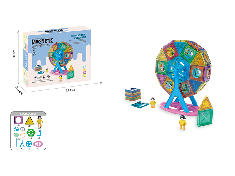 73Pcs Ferris Wheel Magnetic Sheet