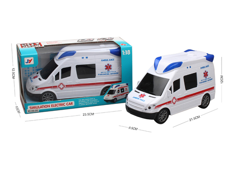 1：18 B/O Go And Bum Ambulance With Music And Light