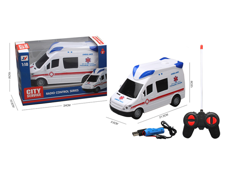 1：18 4CH R/C Ambulance With Music And Light