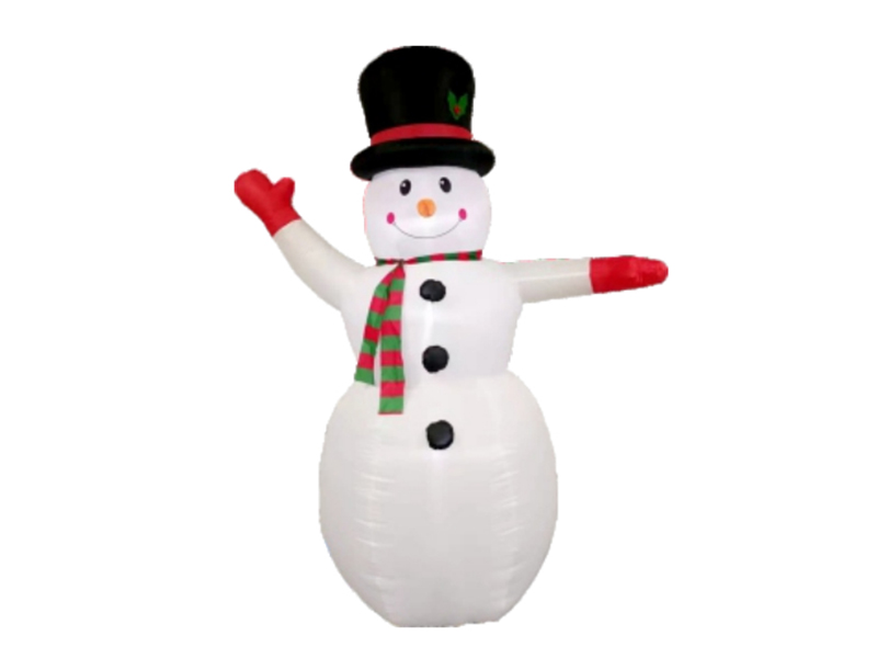 120CM Inflatable Snowman, With 3pcs LED Lights, Fan And Adaptor
