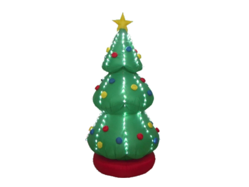 180CM  Inflatable Christmas Tree, With 6pcs Light Strings Around The Tree., Fan And Adaptor
