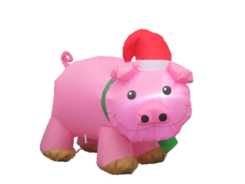 106cm Inflatable Pig, With 2 LED Lights, Fan And Adaptor