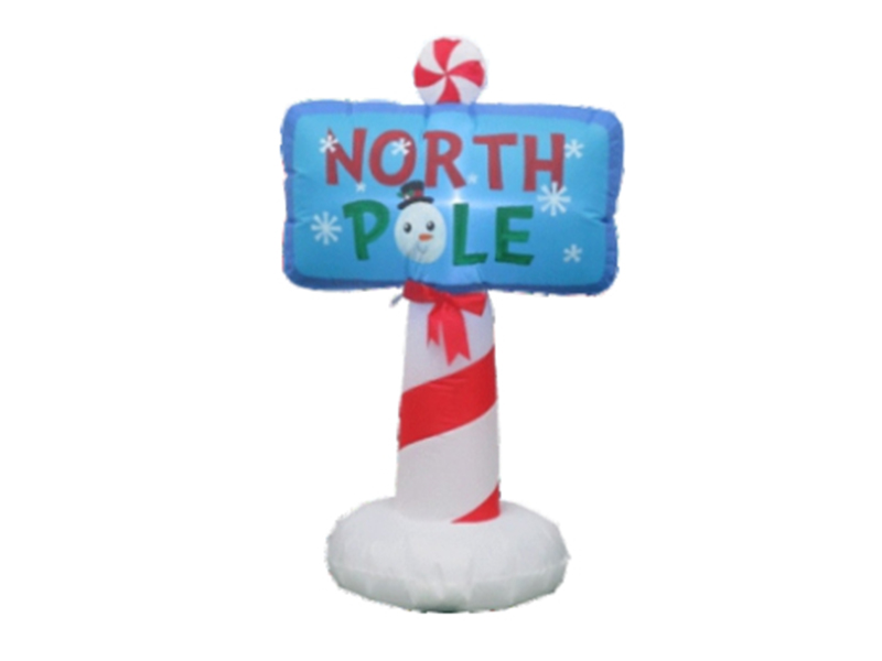 120cm Inflatable Christmas Board, With 3 LED Lights,Fan And Adaptor