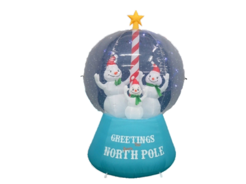 180cm Inflatable Snowglobe, With 4pcs LED Light,Fan And Adaptor