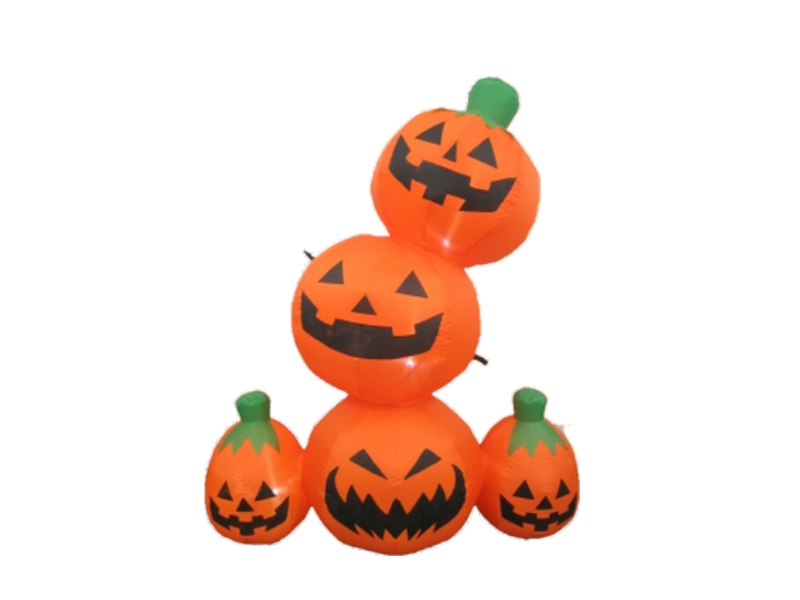 120cm  Inflatable Pumpkin Family, With LED Lights, Fan And Adaptor