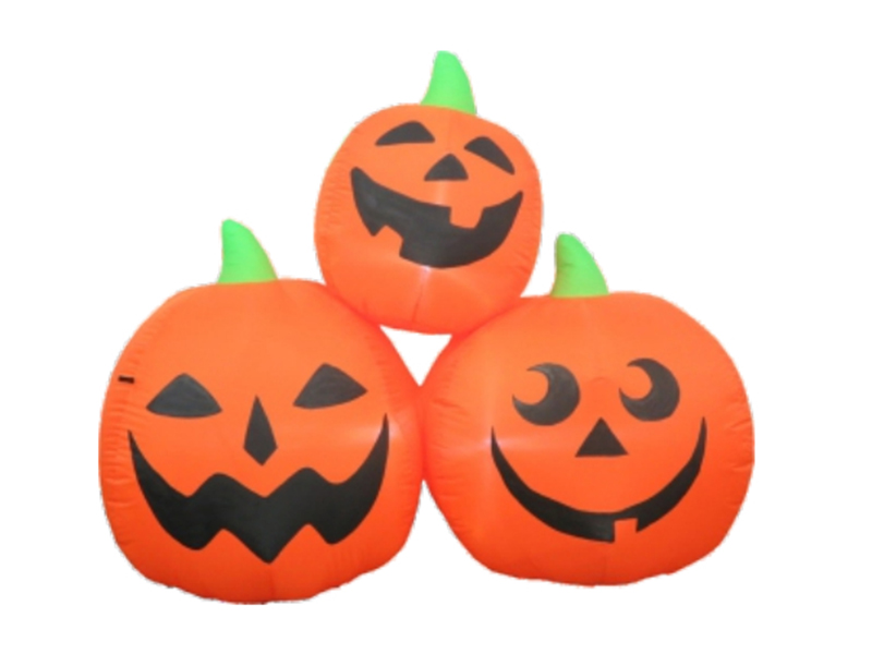150cm Inflatable 3 Pumpkin, With LED Lights,Fan And Adaptor