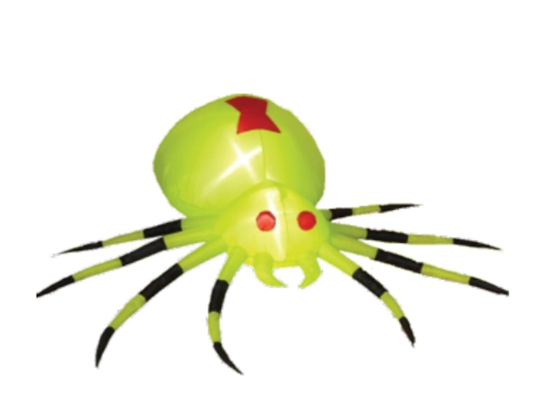240CM Inflatable Spider,With 3 LED Lights,Fan And Adaptor