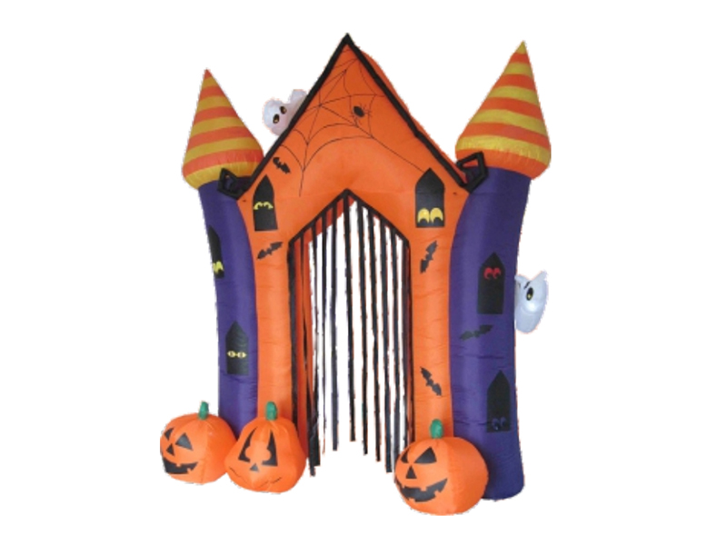270cm Inflatable Halloween Arch, With LED Lights, Fan And Adaptor
