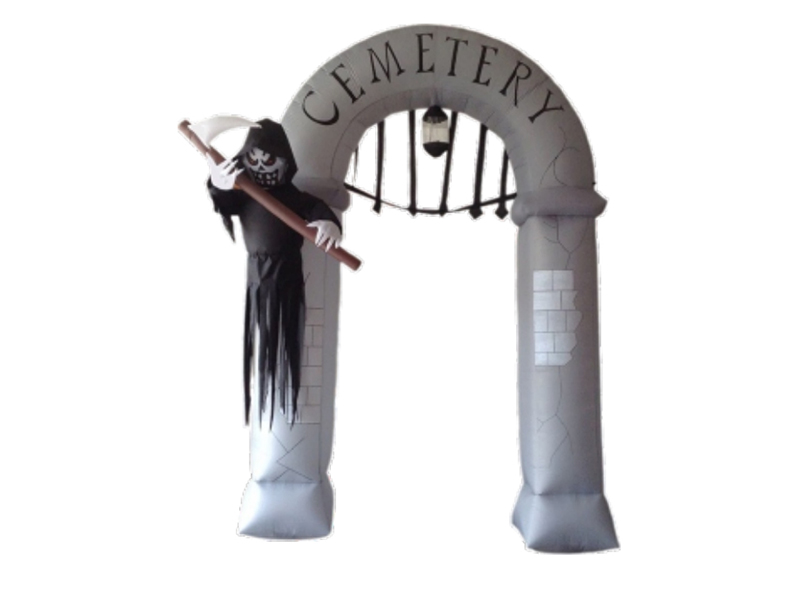 240CM  Inflatable Reaper Arch, With 5 LED Lights, Fan And Adaptor
