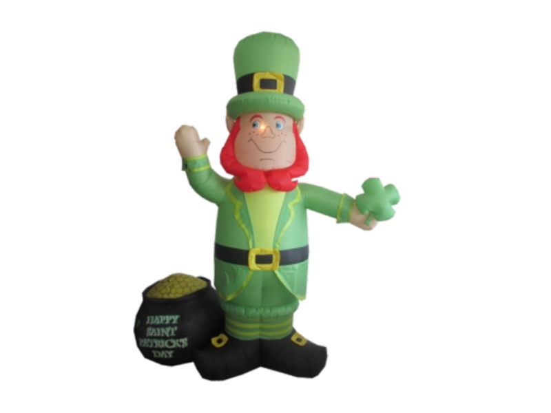 240CM Inflatable Patrick With Bag, With 4 LED Lights, Fan And Adaptor