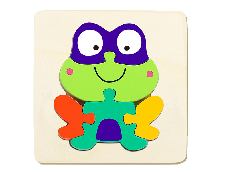 Wooden Puzzle Frog