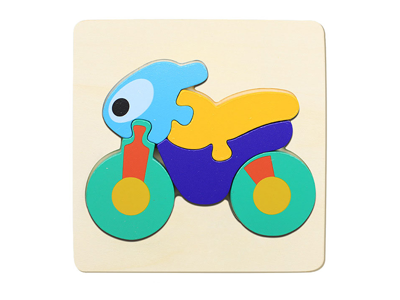Wooden Puzzle Motorcycle