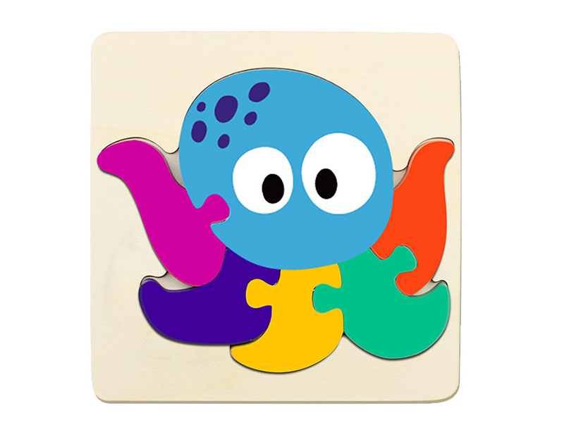 Wooden Puzzle Octopus