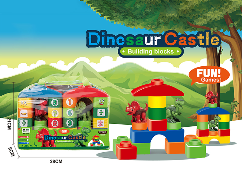 Puzzle Building Blocks Of Dinosaur World