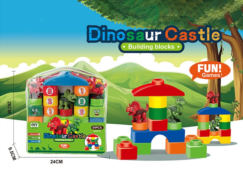 Puzzle Building Blocks Of Dinosaur World
