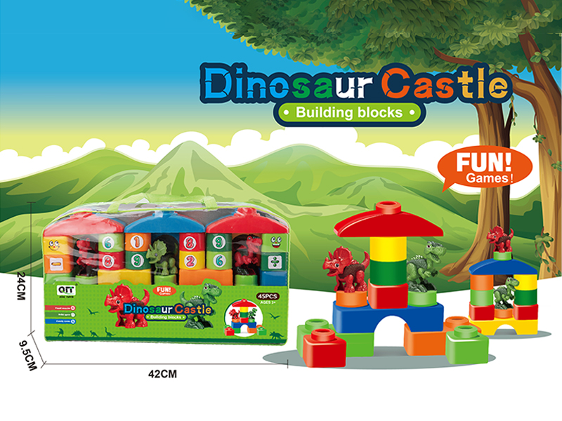 Puzzle Building Blocks Of Dinosaur World