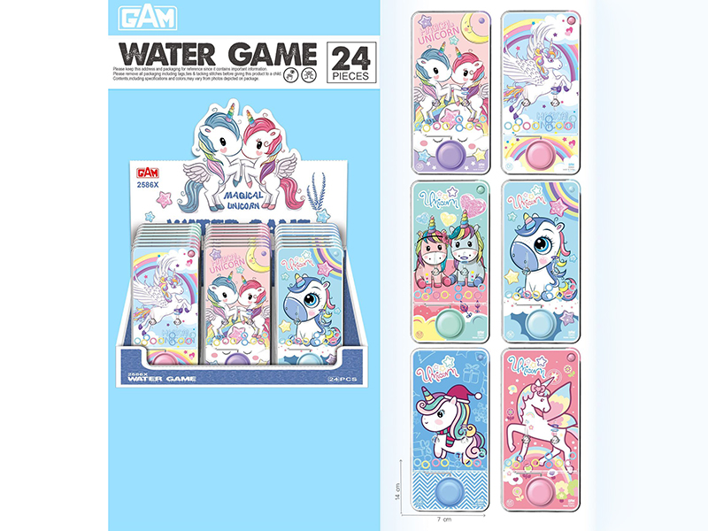 Unicorn Transparent Water Game 24pcs/Box