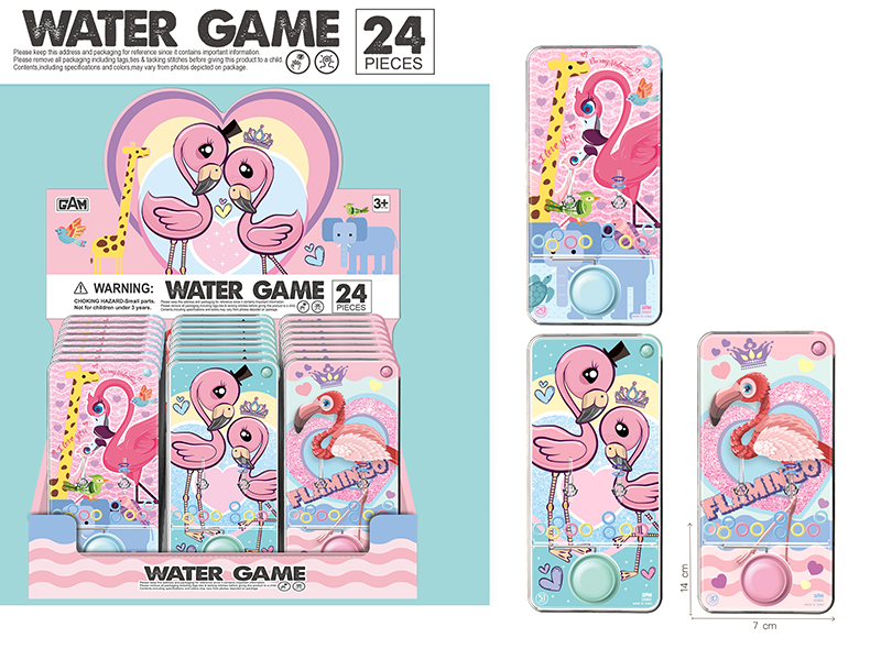 Flamingo Transparent Water Game 24pcs/Box