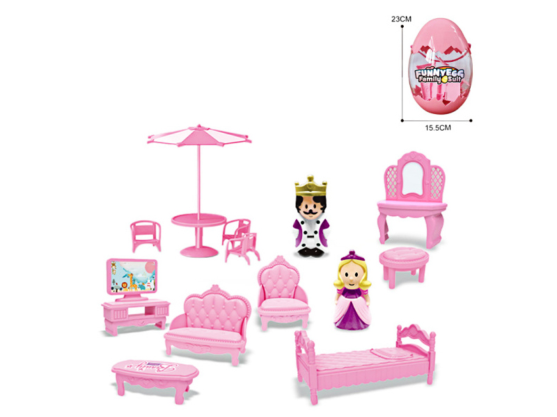 Store Egg Prince And Princess With Furniture
