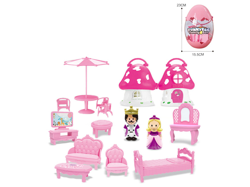 Store Egg Prince And Princess With Furniture Mushrooms