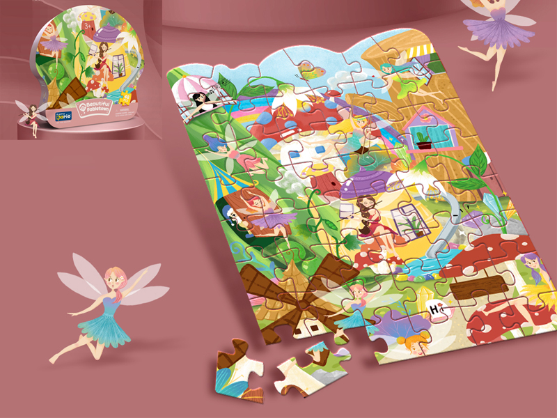 Beautiful Fable Town Puzzle