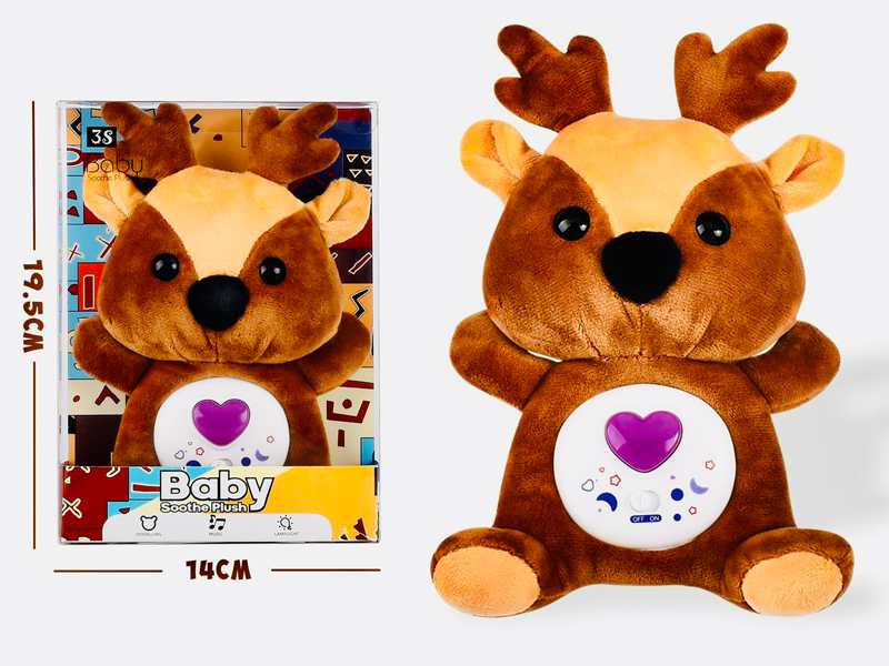 Baby Soothe Plush Deer With Music And Light