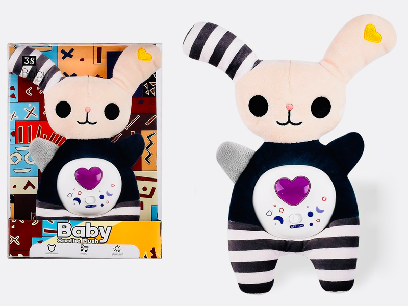 Baby Soothe Plush Rabbit With Music And Light