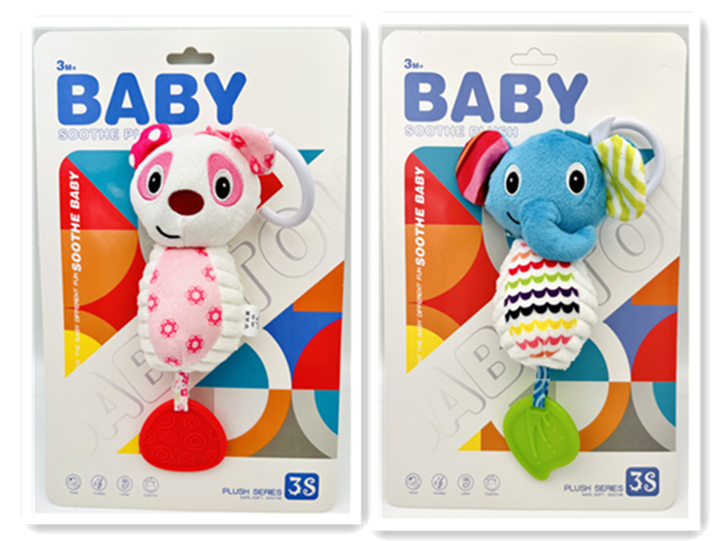 Animal Plush Bed Bell Stroller Hanging Bell